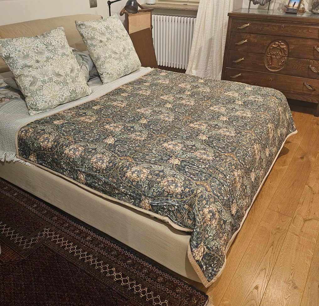 Plaid William Morris Plush Exclusive - 'Honeysuckle' 'Caprifoglio' - 200x150cm - Sherpa Blanket - Throw - 200 cm - 150 cm #2.1