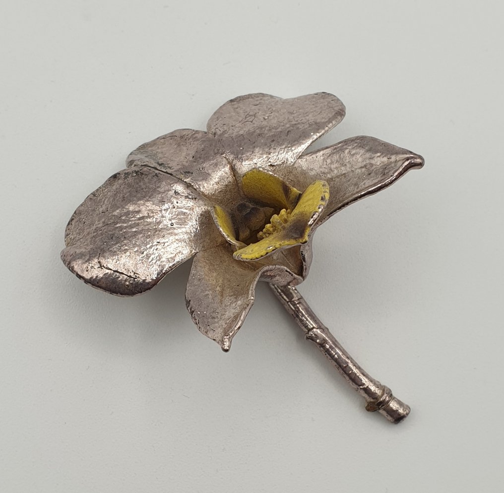 Orchidea rivestiva in argento 925 - Statuetta - .925 argento #4.3