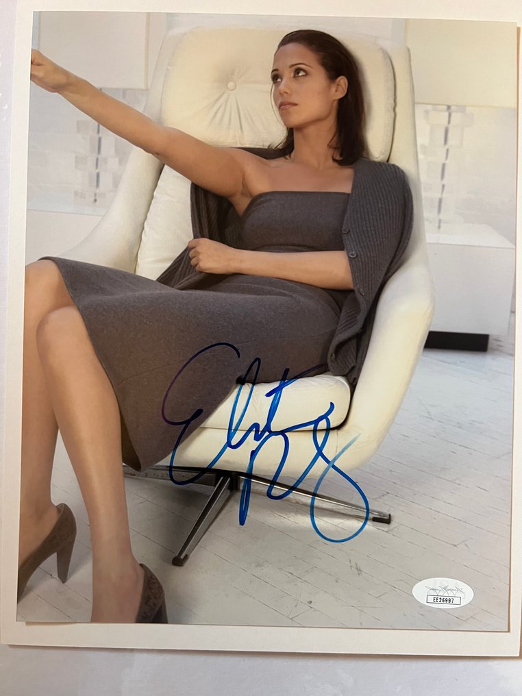 Elizabeth Berkley (Showgirls, saved by the Bell) - Signed 8x10 photo with James Spence Authentication sticker and COA number EE26997 #1.0