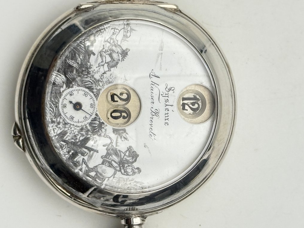 Systeme A.Kaiser Brevetè jump hour - orologio da taschino - 1900-1949 #3.2