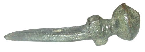 古羅馬 青銅色, 令人印象深刻的军事献祭护符,类似Gladius / PUGIO——大尺寸——34毫米,公元1至3世纪。 劍 (沒有保留價) #3.2