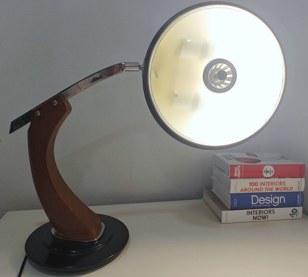 Fase - Luis Pérez de la Oliva - Schreibtischlampe - Präsident - Metall, Glas - Alles original #1.0