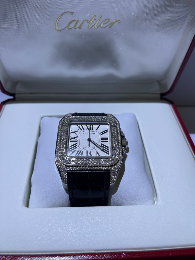 Cartier - Santos 100 - 2656 Custom Diamonds - 中性 - 2000-2010 #4.3