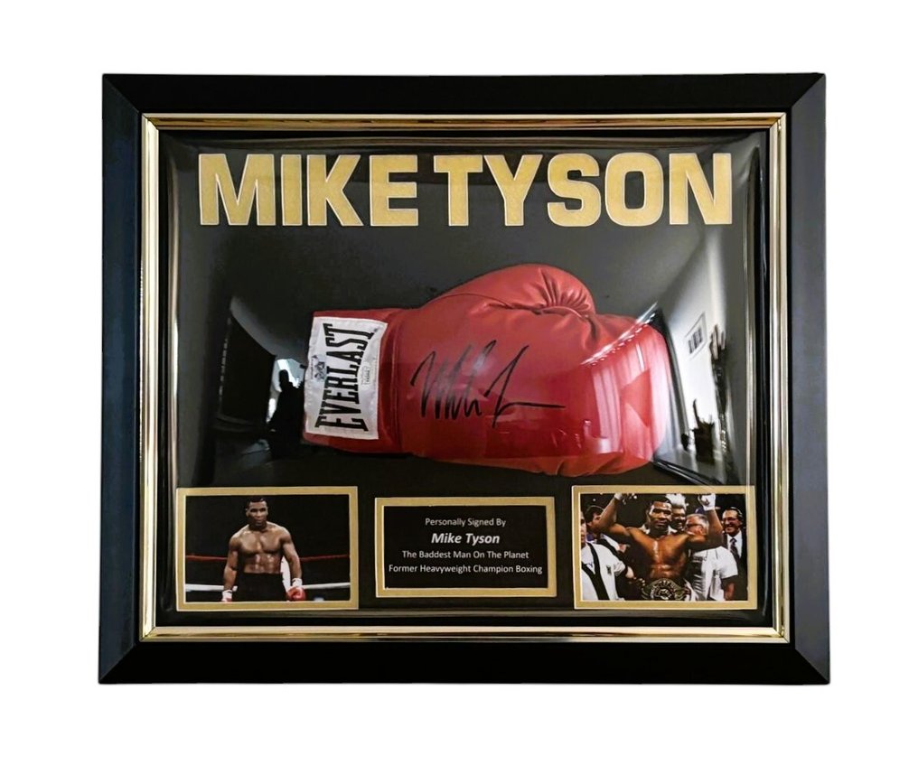 Mike Tyson Premium Frame – Museum Quality - No Rp Price ! - Boxing glove  #1.0