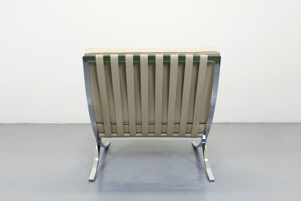 Knoll - Ludwig Mies van der Rohe - Fåtölj - Barcelonastol - Läder, Stål #2.1