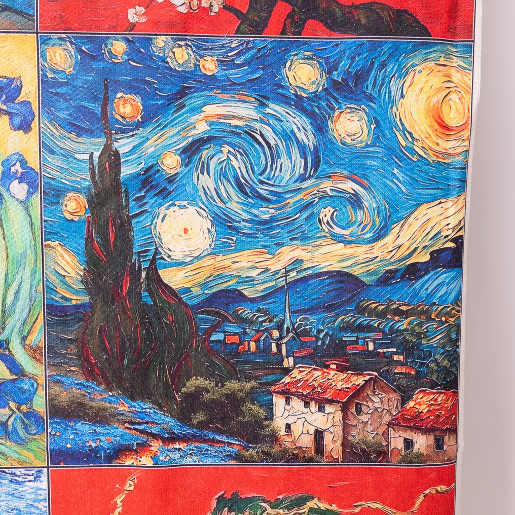 Kunststoff – Hyldest til Van Gogh - 9 ikoniske verk - Polstringsstoff (9)  - 143 cm - 143 cm #2.1
