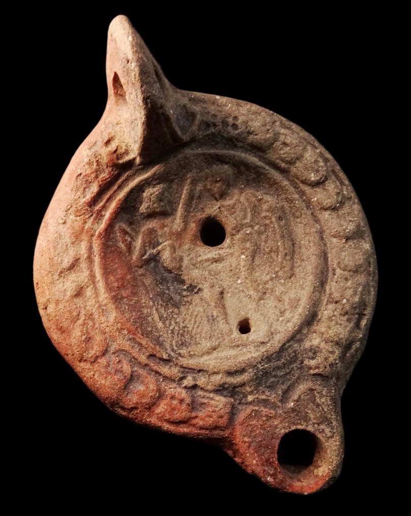 Antigua Roma Lámpara de aceite decorativa - siglos I-II d.C. #1.0