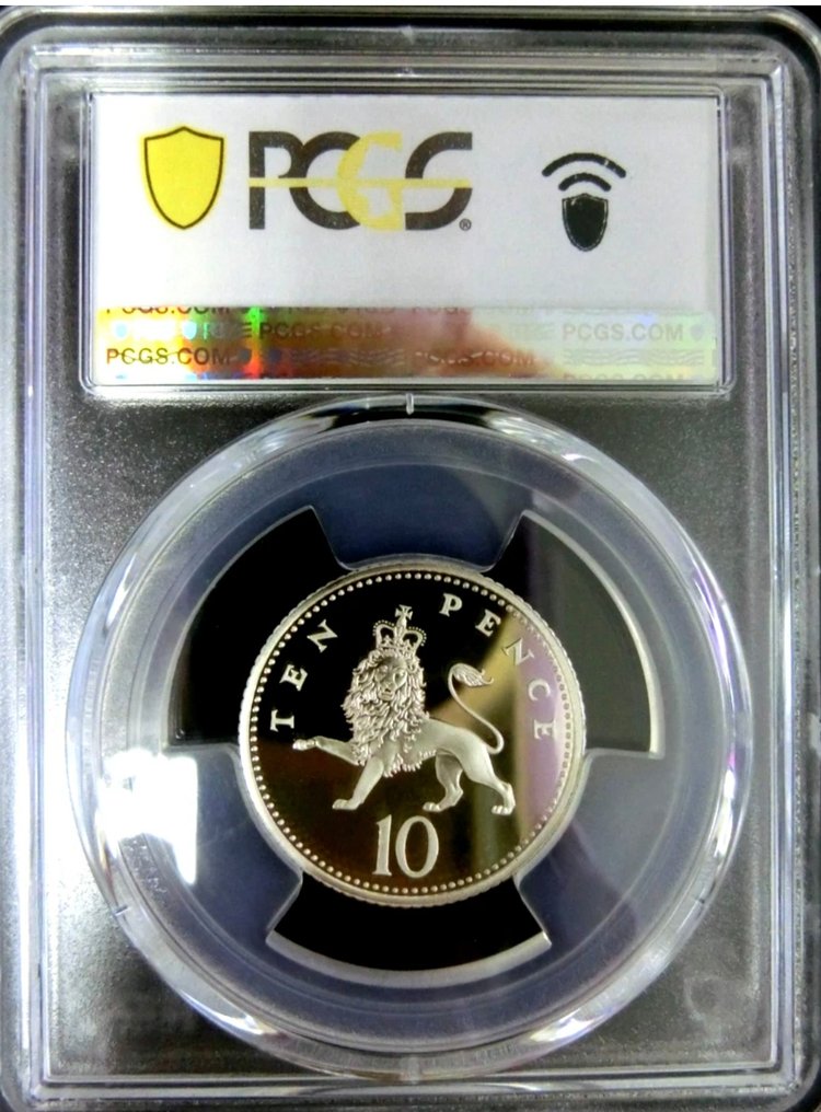 英國. 伊莎貝拉二世. 10 Pence 1992. PR69DCAM #1.0