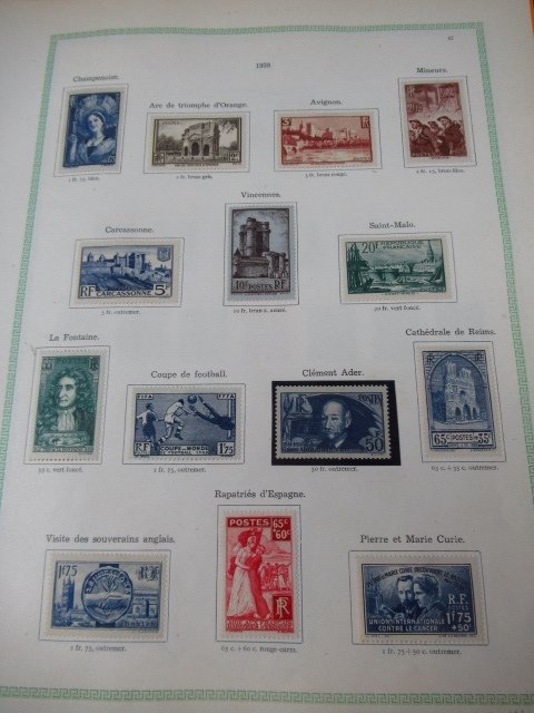 France 1938/1939 - Wonderful collection with Ader. #1.0