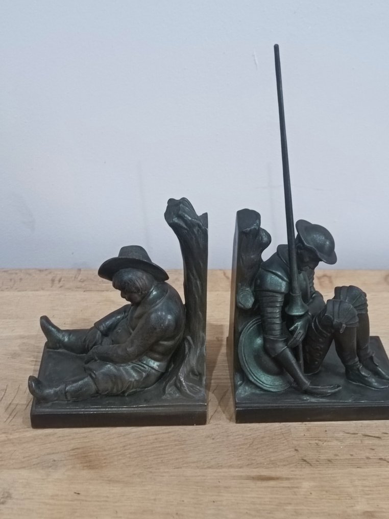 Max Le Verrier - Janle - Bookends (2) - Art fountain - Don Quixote and Sancho Panza #1.0
