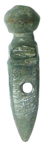 古羅馬 青銅色, 令人印象深刻的军事献祭护符,类似Gladius / PUGIO——大尺寸——34毫米,公元1至3世纪。 劍 (沒有保留價) #1.0