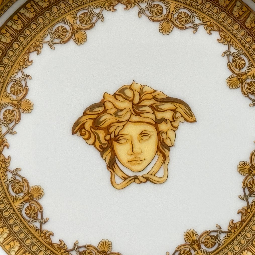 Rosenthal - Versace - 盤子 - Brotteller 18 cm I love Baroque Nero schwarz - 瓷器 - 新 #1.0