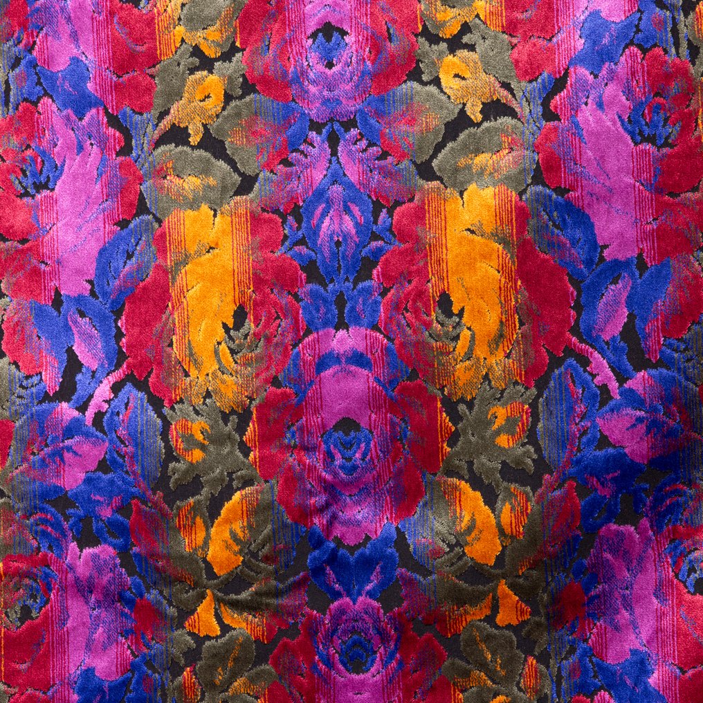 Γερμανικό χειροποίητο βελούδο – Αλλαγές ρόδου. - Ύφασμα ταπετσαρίας  - 280 cm - 140 cm #1.0