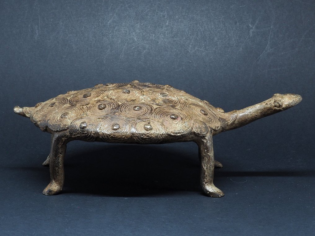 Bronze turtle figure. 8 x 5’’. Mali - Φιγούρα - Dogon - Μάλι #1.0