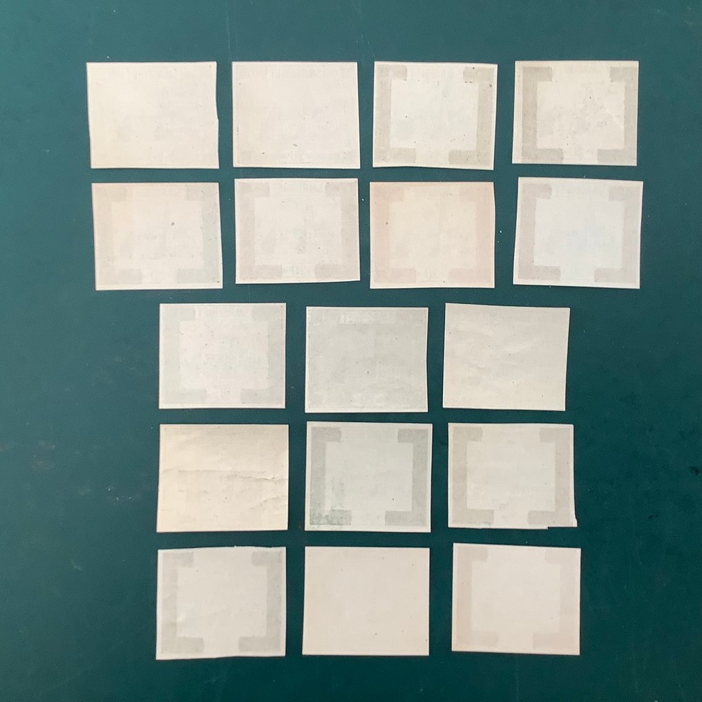 Έδαφος της λεκάνης Σάαρ 1922 - 20 λεπτά Sint-Johann: 17 διαφορετικές ατελείωτες δοκιμές. - Michel 88P #2.1