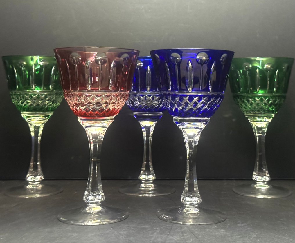 Tommy - 葡萄酒杯 - 双层水晶切割 - 水晶 #2.1