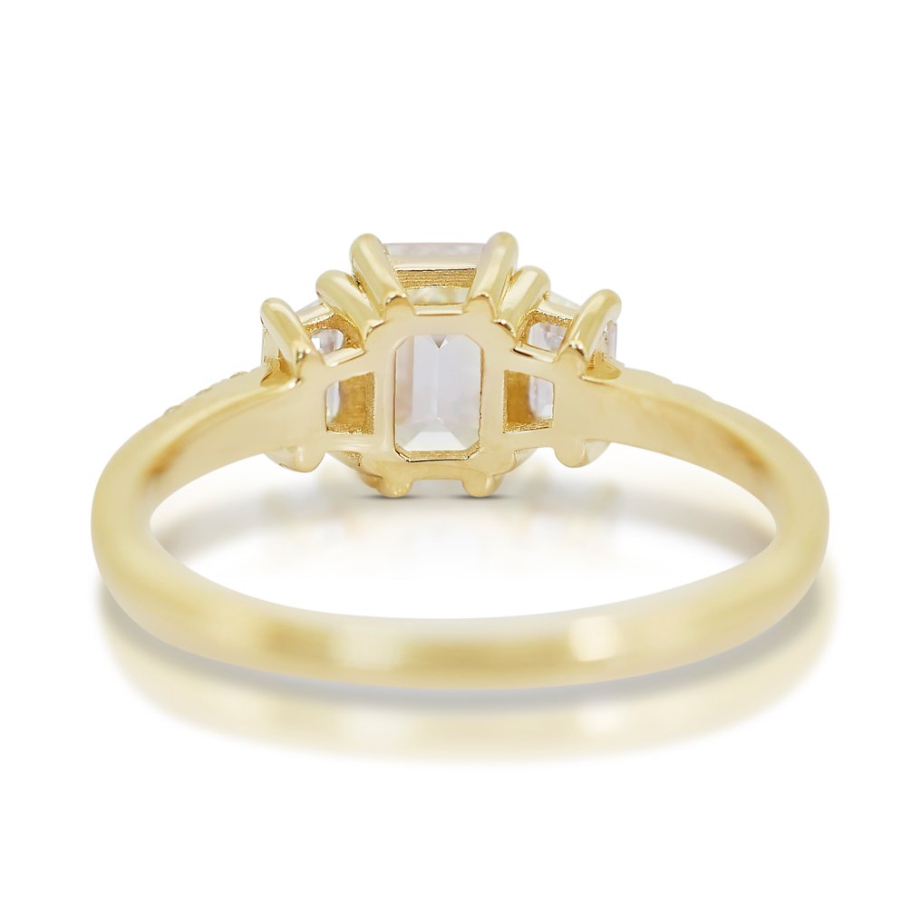 Gyűrű - 18 kt. Sárga arany -  1.43ct. tw. Gyémánt (Természetes) - Gyémánt #4.3