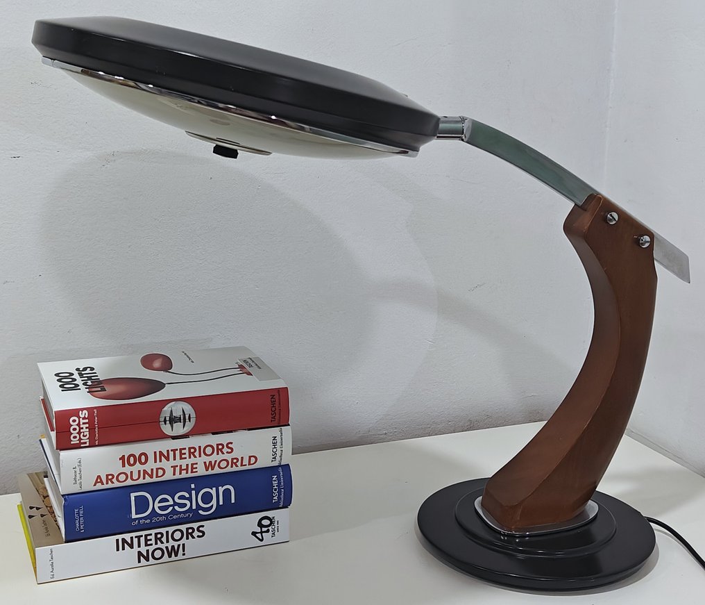 Fase - Luis Pérez de la Oliva - Schreibtischlampe - Präsident - Metall, Glas - Alles original #1.0