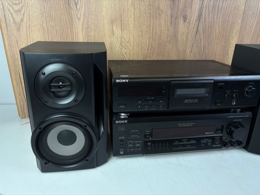 Sony - STR-DE225 Receiver - TC-KE200 Cassette Deck - SS-RG20 Speakers Hi-fi set #1.0