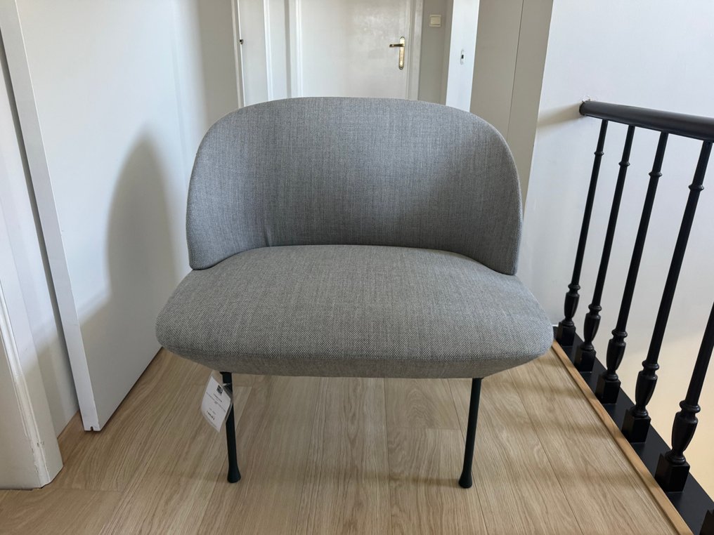 Muuto - 椅 - 奥斯陆 - 紡織品, 鋼 - Muuto休闲椅 #1.0