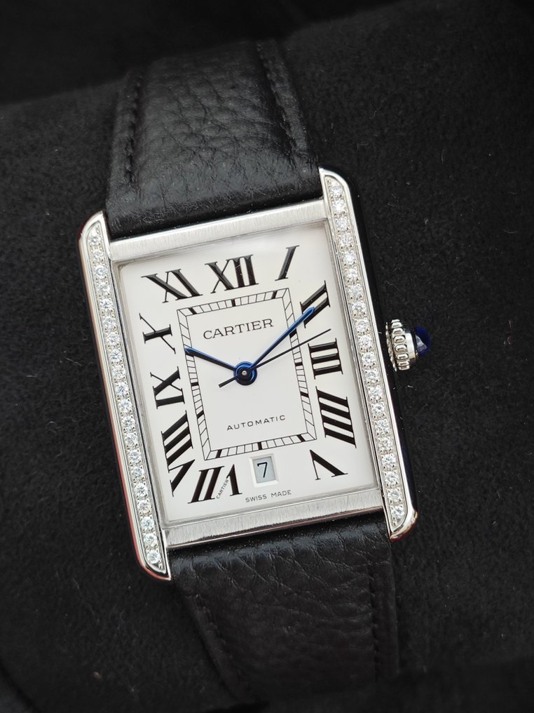Cartier - Tank Solo XL Custom Diamond - W5200027 - Mænd - 2010-2020 #1.0