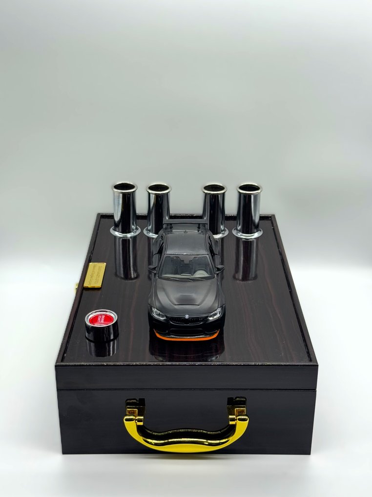 1:24 - Model sports car - BMW M4 GTS Pure Sound – Professionally Recorded & Integrated into a Model Display - Limited Edition – Authentic 32-bit BMW S55 Twin-Turbo Recordings – Individually Numbered #1.0