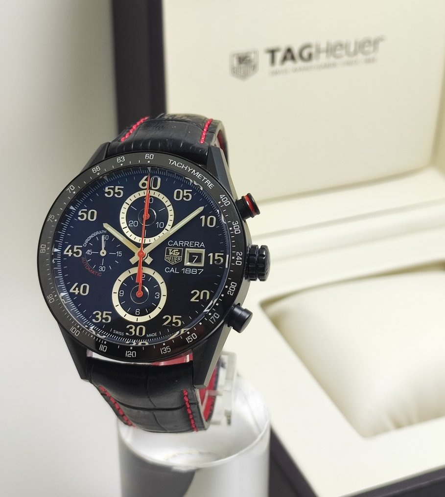 TAG Heuer - Carrera Cal. 1887 Titanium Black Chronograph - CAR2A80 - Men - 2010-2020 #1.0