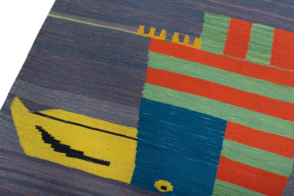 Kelim de designer țesut manual - Obiect de colecție - Kelim - 98 cm - 100 cm #3.2