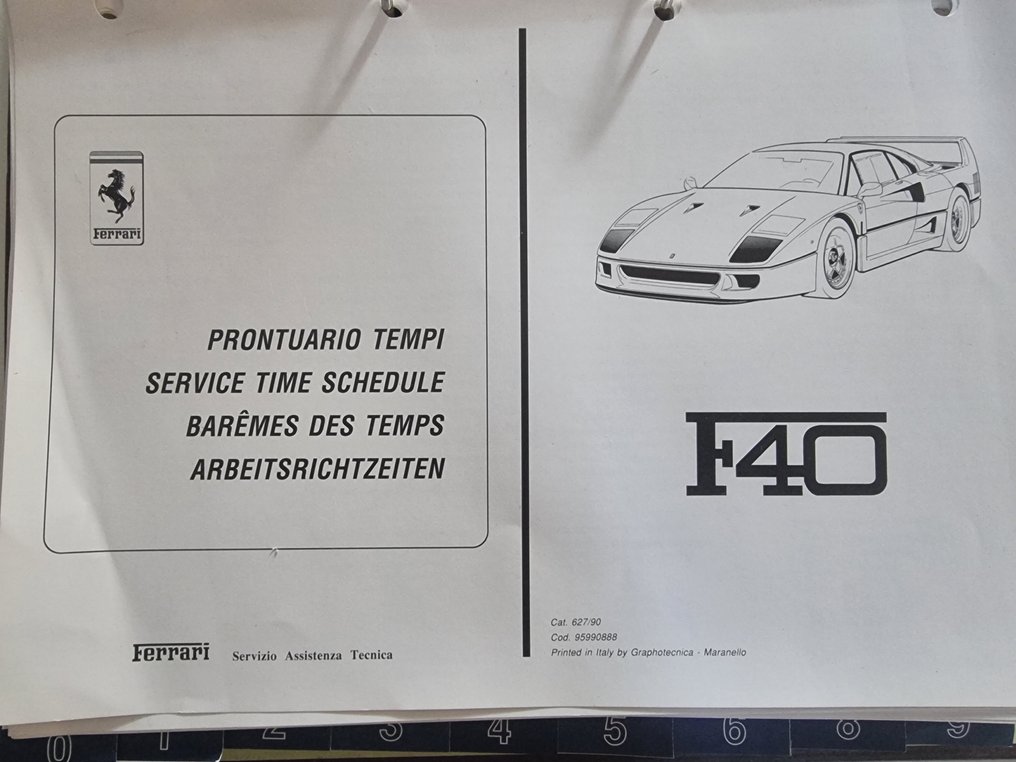 Manuale - Ferrari - F40 - 1988 #1.0