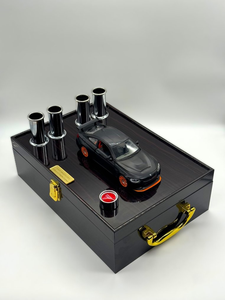 1:24 - Model sports car - BMW M4 GTS Pure Sound – Professionally Recorded & Integrated into a Model Display - Limited Edition – Authentic 32-bit BMW S55 Twin-Turbo Recordings – Individually Numbered #1.0