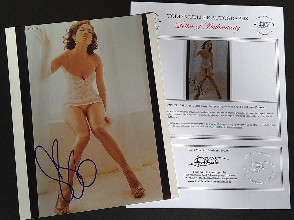 The Mother - Jennifer Lopez - Signed, with Letter of Authenticity - Photo, Autograph #3.2
