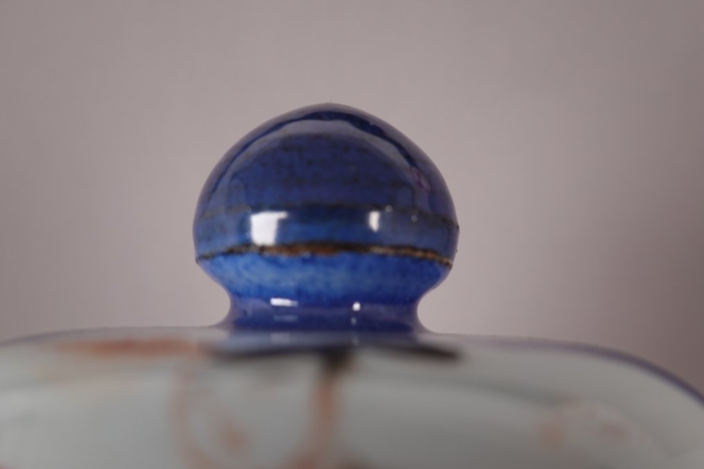 花瓶 - 瓷器 - 中國 - 大号粉蓝色花瓶 #4.3