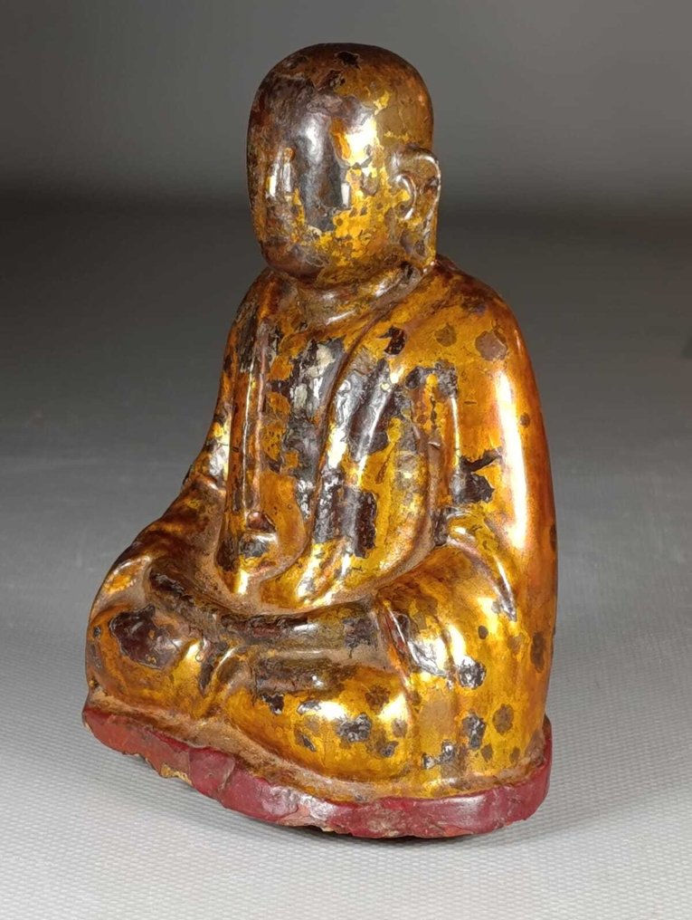 Sculpture de Bouddha XIXe - Bois - Vietnam #2.1