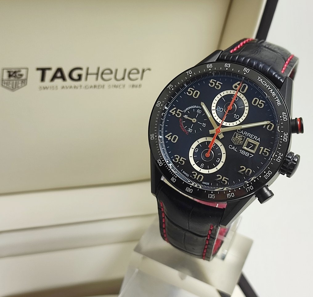 TAG Heuer - Carrera Cal. 1887 Titanium Black Chronograph - CAR2A80 - Men - 2010-2020 #1.0