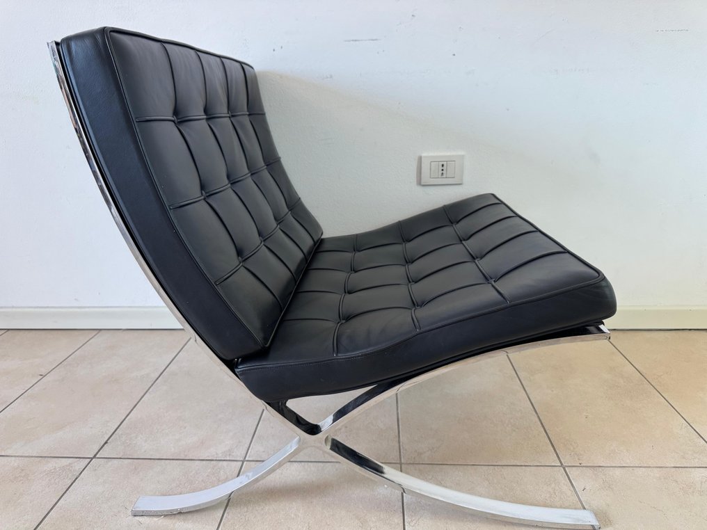 Knoll - Ludwig Mies van der Rohe - Armchair - Barcelona chair - Leather, Steel - Black #4.3