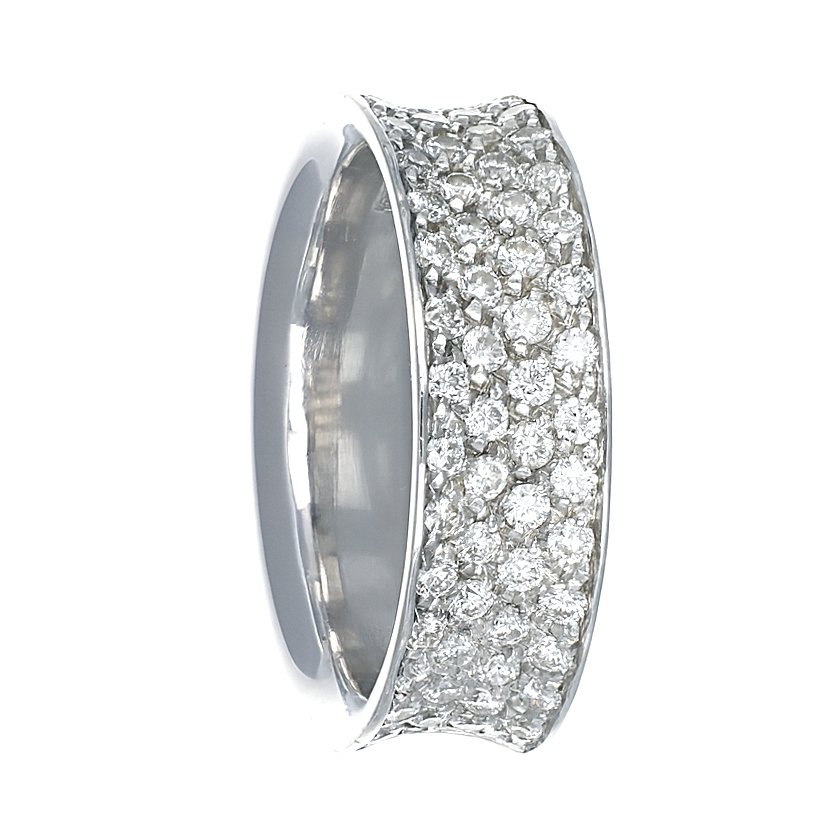 Δαχτυλίδι - 18 καράτια Λευκός χρυσός -  0.90ct. tw. Διαμάντι (Φυσικό)  #1.0