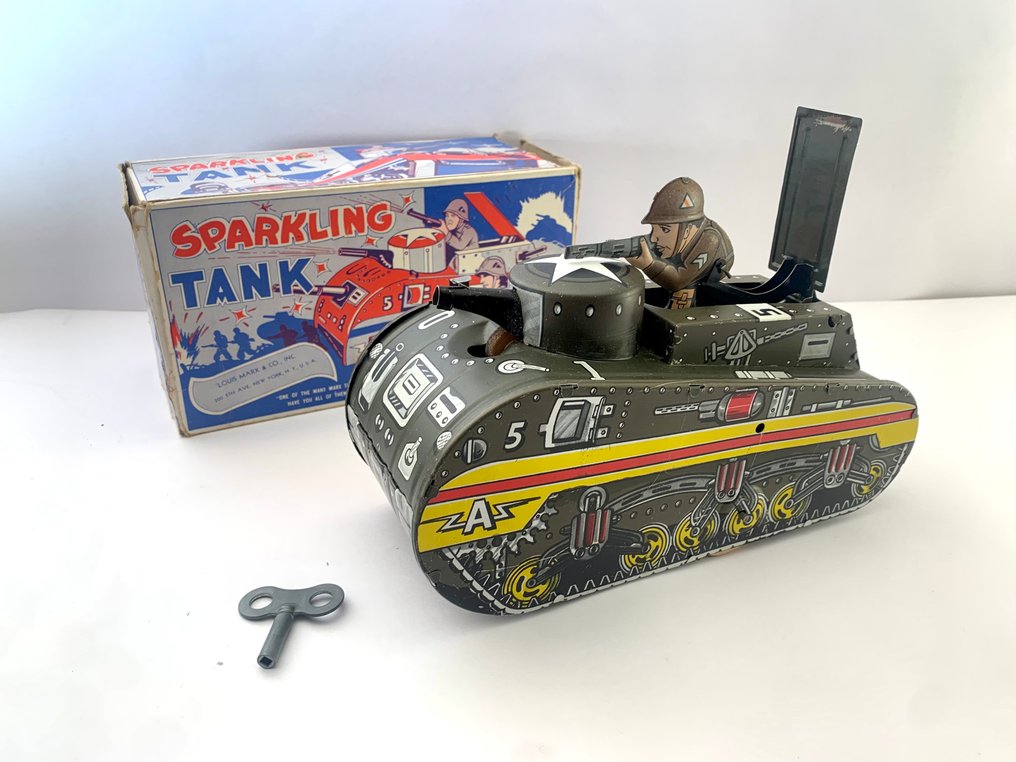 Marx - Bliklegetøj - Sparkling Tank, Boxed - U.S.A. #1.0