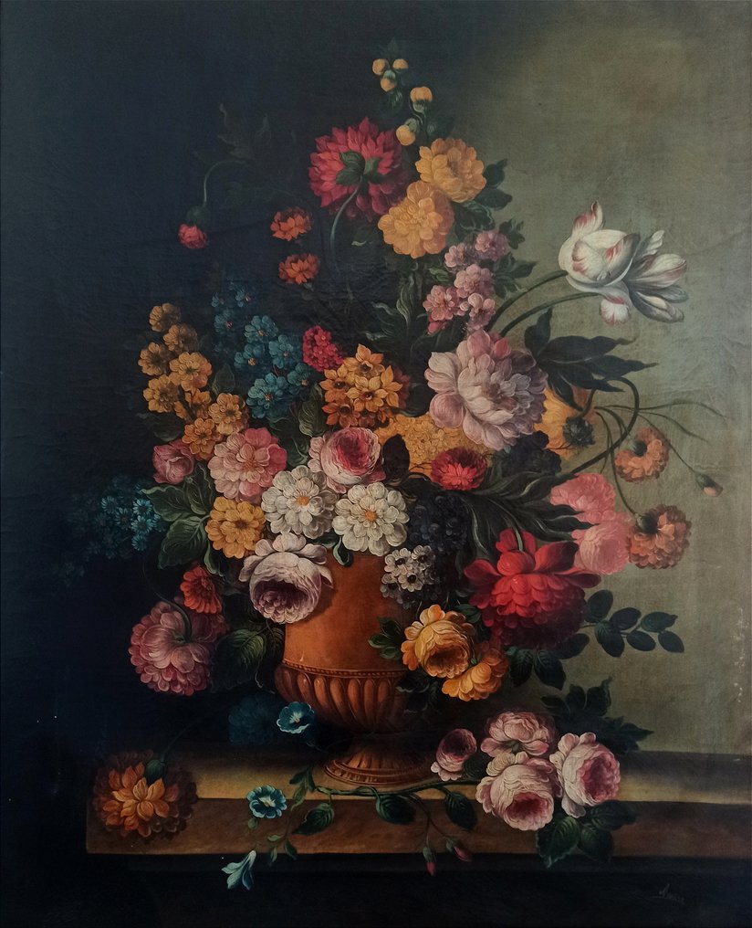 Scuola italiana (XIX-XX) - Trionfo di fiori #1.0