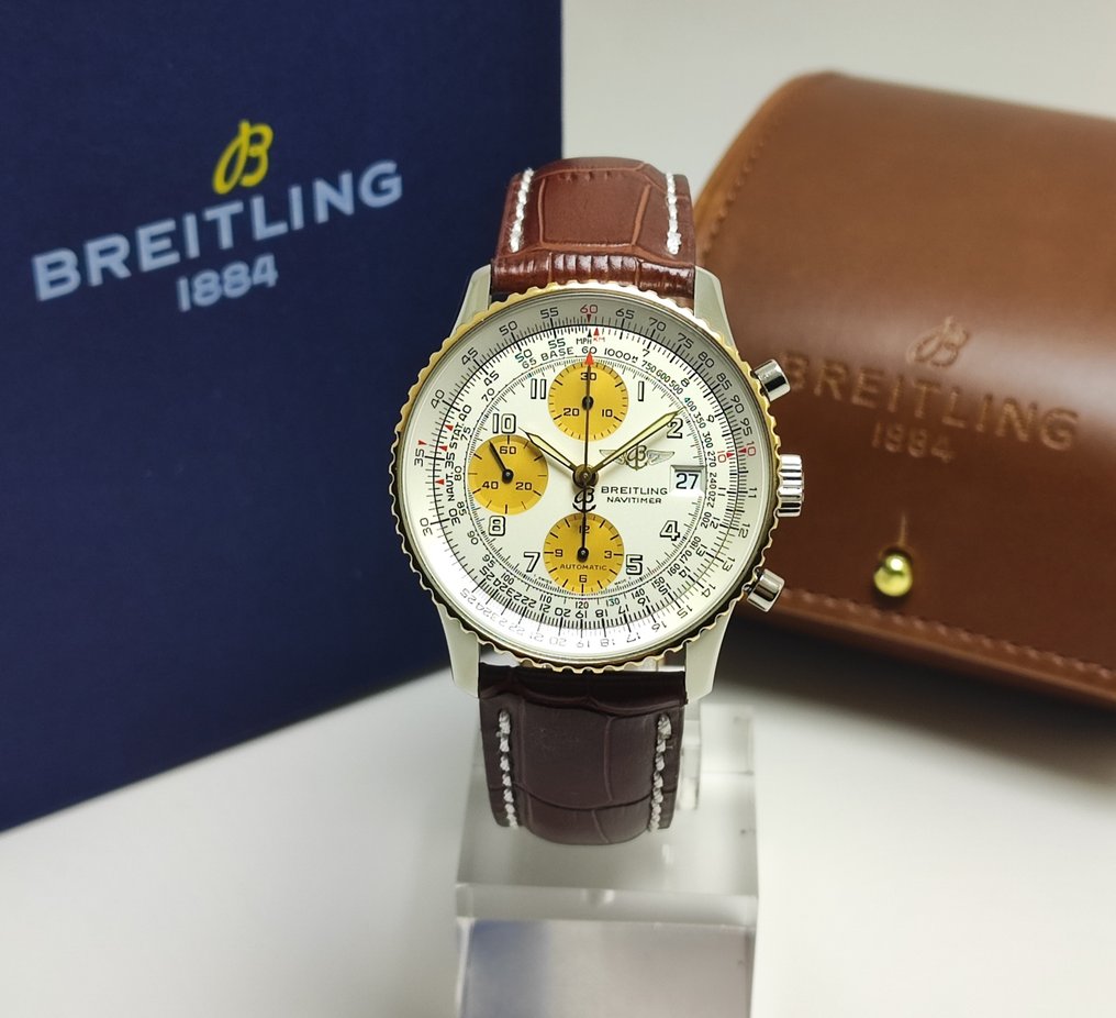 Breitling - Old Navitimer 18K Gold/Steel - No reserve price - Ref. D13022 - Men - 1990-1999 #1.0