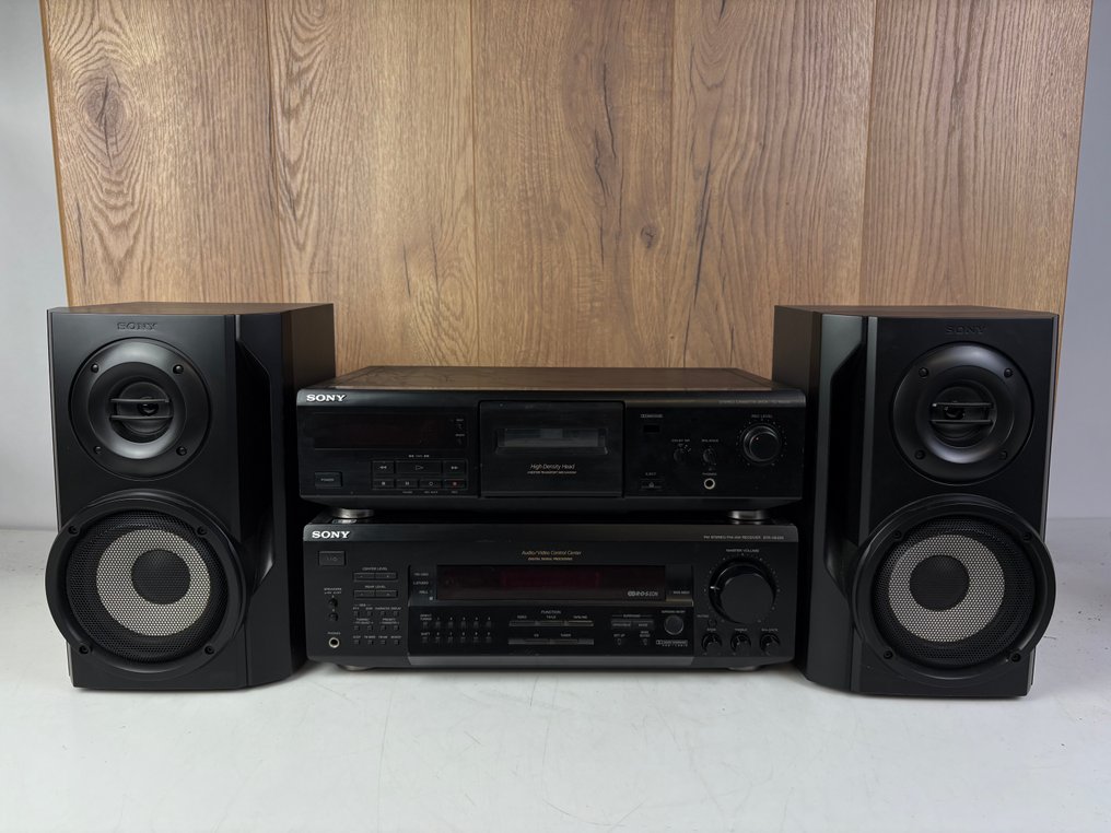 Sony - STR-DE225 Receiver - TC-KE200 Cassette Deck - SS-RG20 Speakers Hi-fi set #1.0