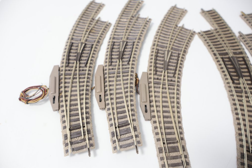 Fleischmann H0 - 6174-6175 - Model train tracks (12) #1.0
