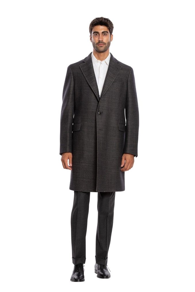 RRP 1950€ BOGLIOLI MILANO Grey Long Coat K.Jacket TWEED Wool - 54 IT - 外套 - 带标签的新品 #1.0