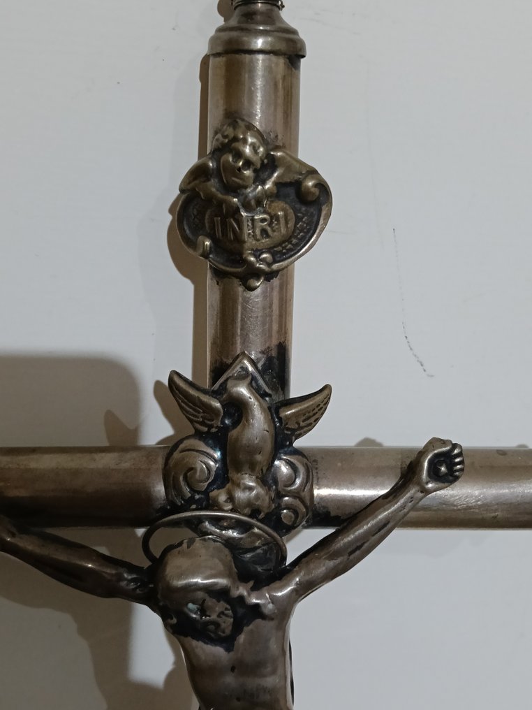 Antic Crucifix - Argint - 1940-1950 #4.3