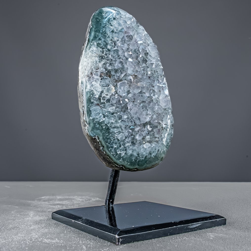 Μοναδικός Πράσινος Αμέθυστος με Πρασιολίτη σε βάση Uruguay- 1660.99 g #3.2