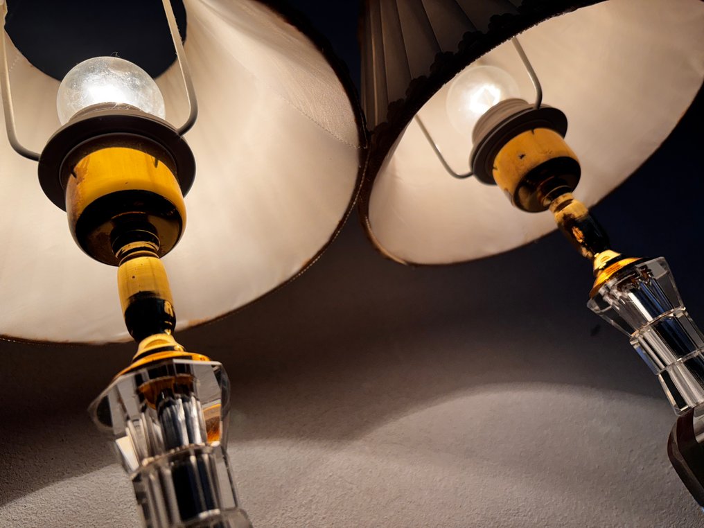 Table lamp (2) - Crystal, Metal, Glass, Fabric #4.3