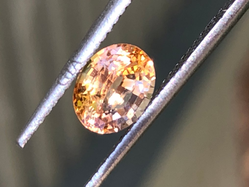 1 pcs 橙色 蓝宝石 - 1.20 ct - 美国宝石研究院(GIA) #1.0