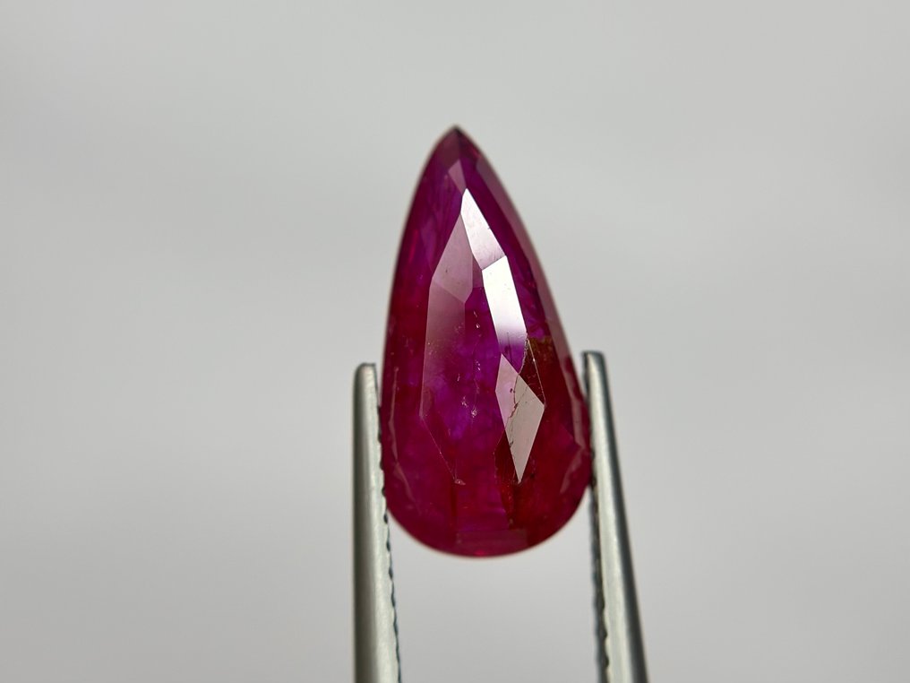 沒有保留價 - 1 pcs  紅色 紅寶石  - 3.19 ct - Lotus Gemology - 强烈的无热红宝石 #3.2