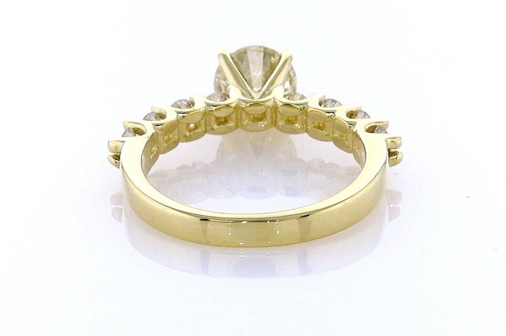 Δαχτυλίδι - 14 καράτια Κίτρινο χρυσό - 1.58ct. tw. Κίτρινο Διαμάντι (Φυσικού χρώματος) - Διαμάντι #4.3