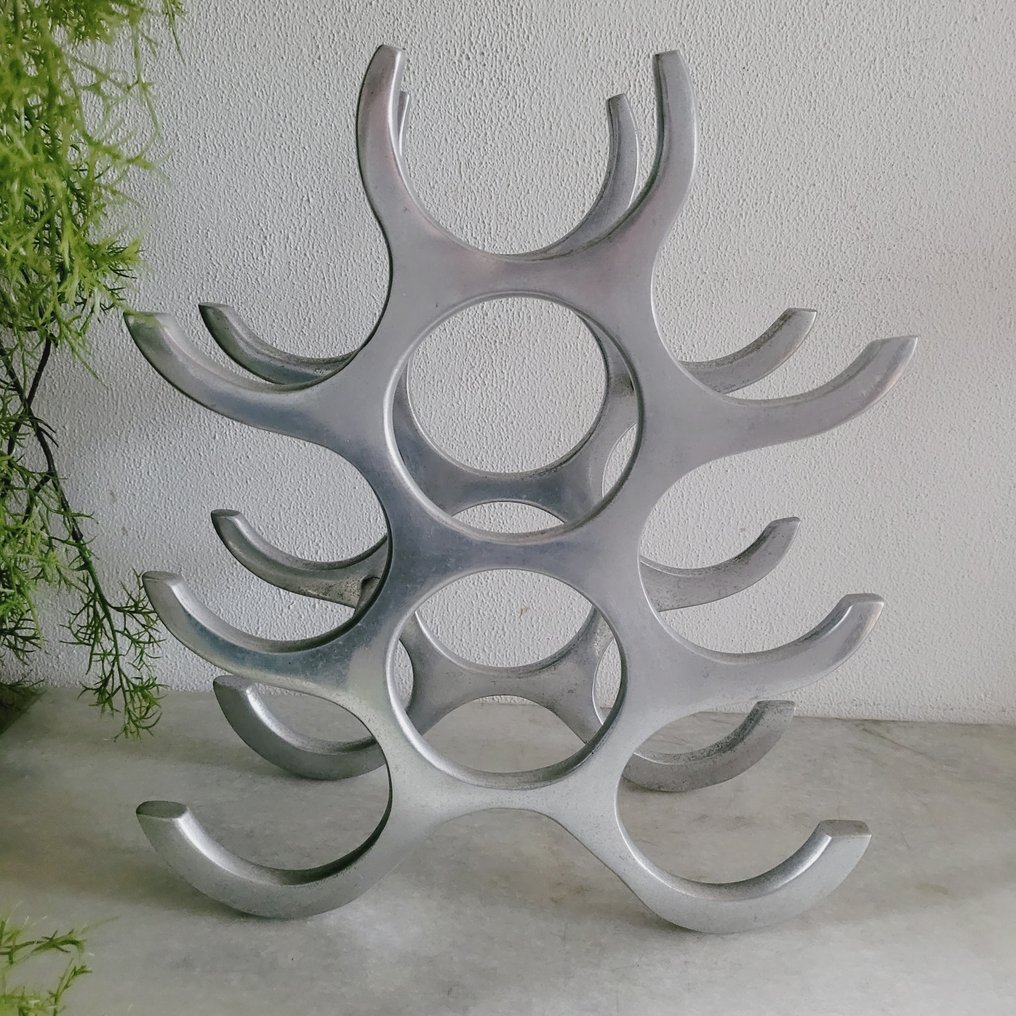 Michael Noll - Ράφι κρασιού - 9 μπουκάλια - Λείανση αλουμινίου #3.2