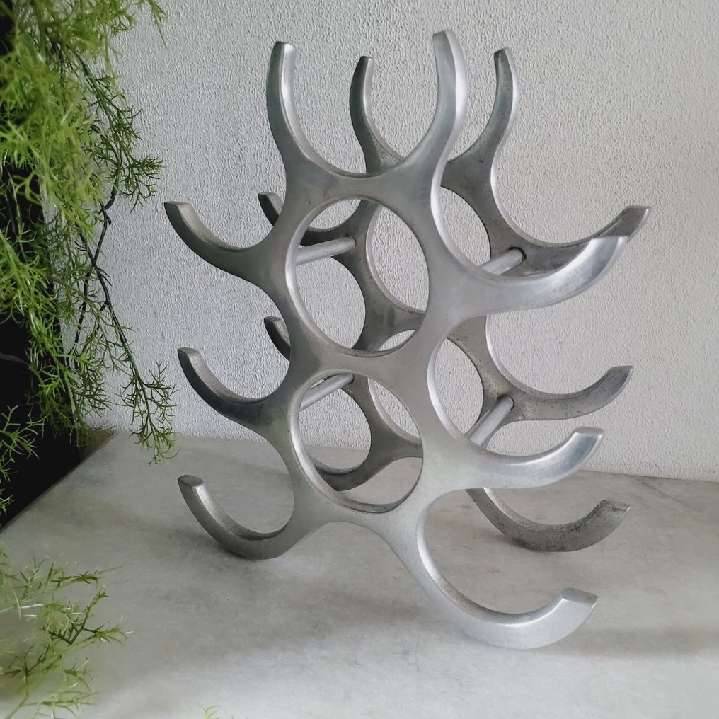 Michael Noll - Ράφι κρασιού - 9 μπουκάλια - Λείανση αλουμινίου #4.3